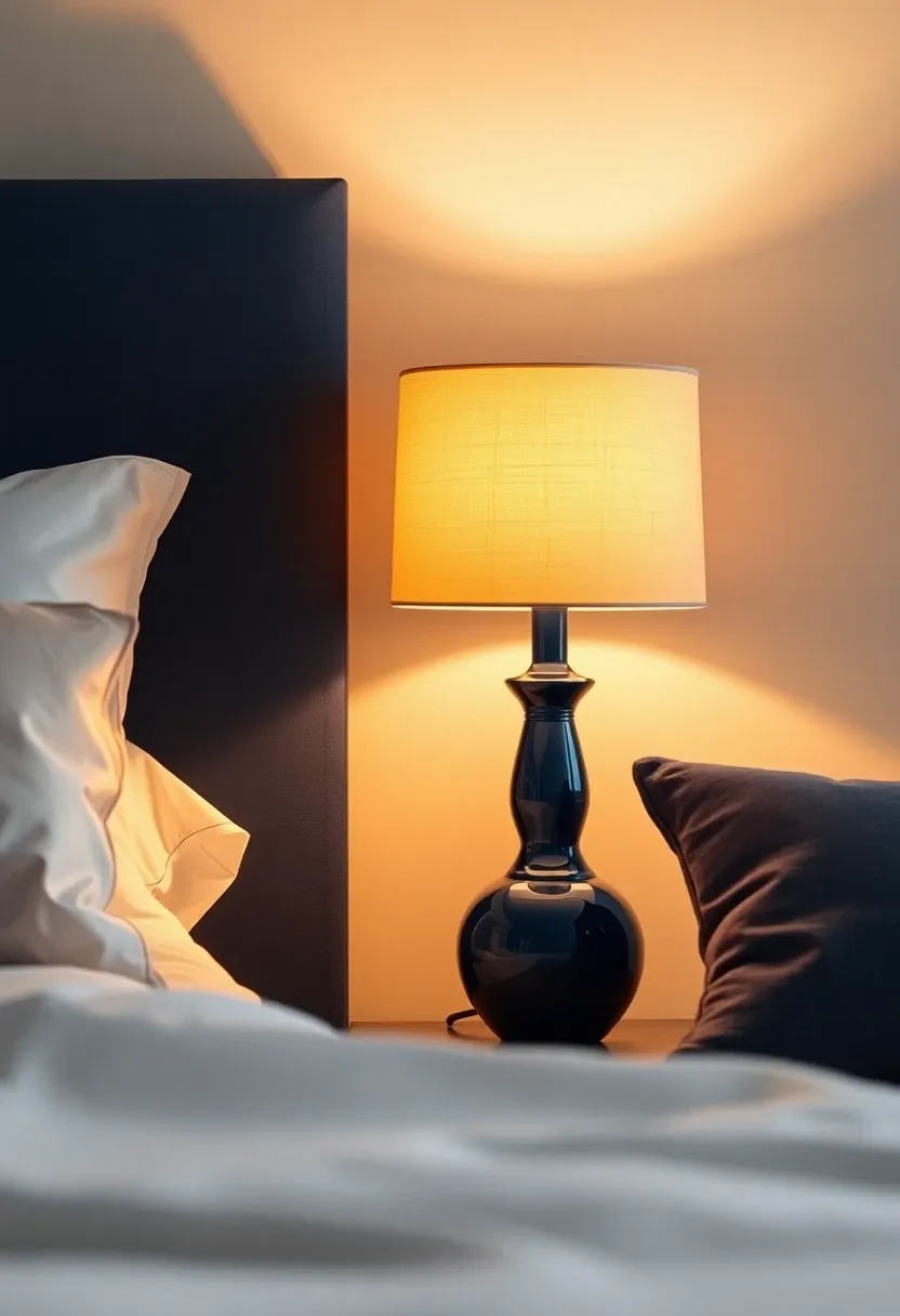 10. Navy Blue Lighting